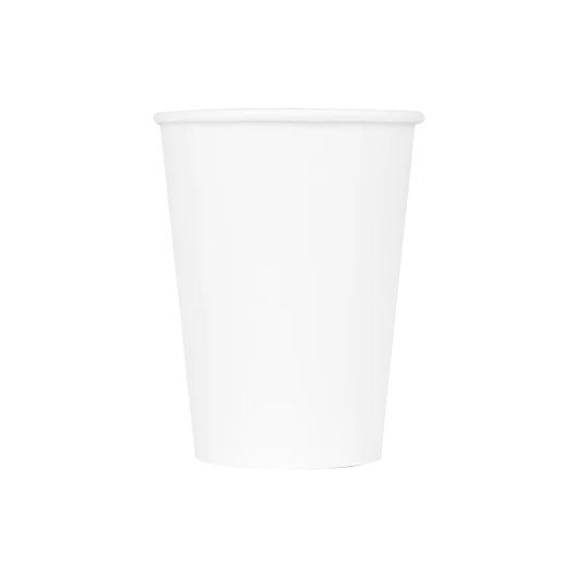 12 oz Paper Coffee Cups, White, 1000 ct