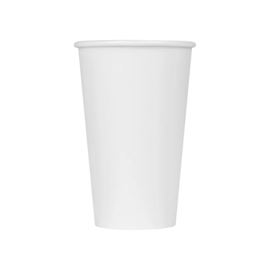 16 oz Paper Coffee Cups, white, 1000 ct