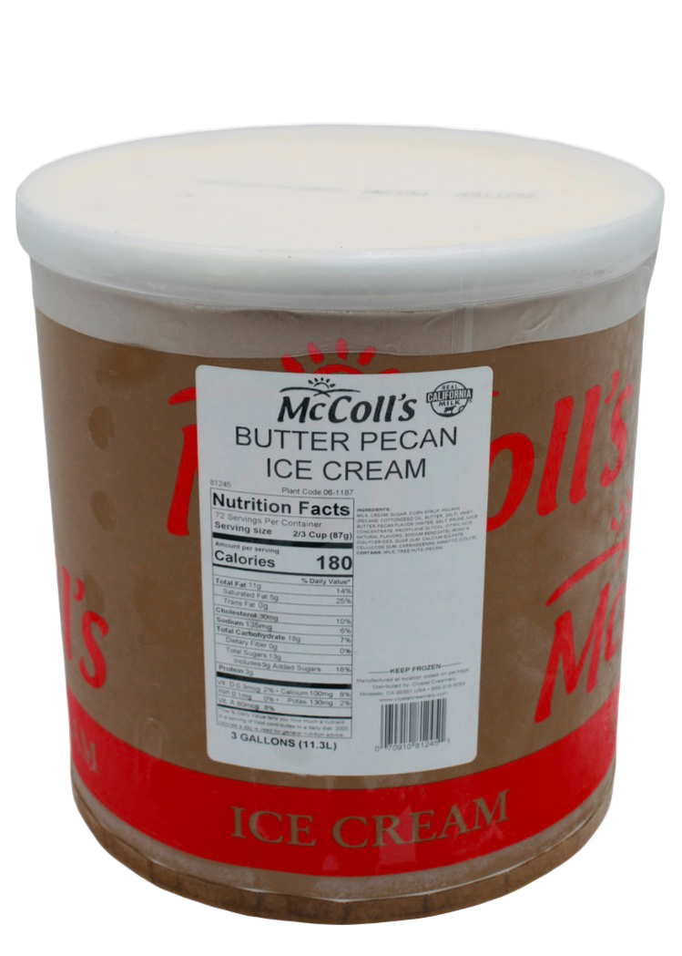 Butter Pecan Ice Cream, 3 gal