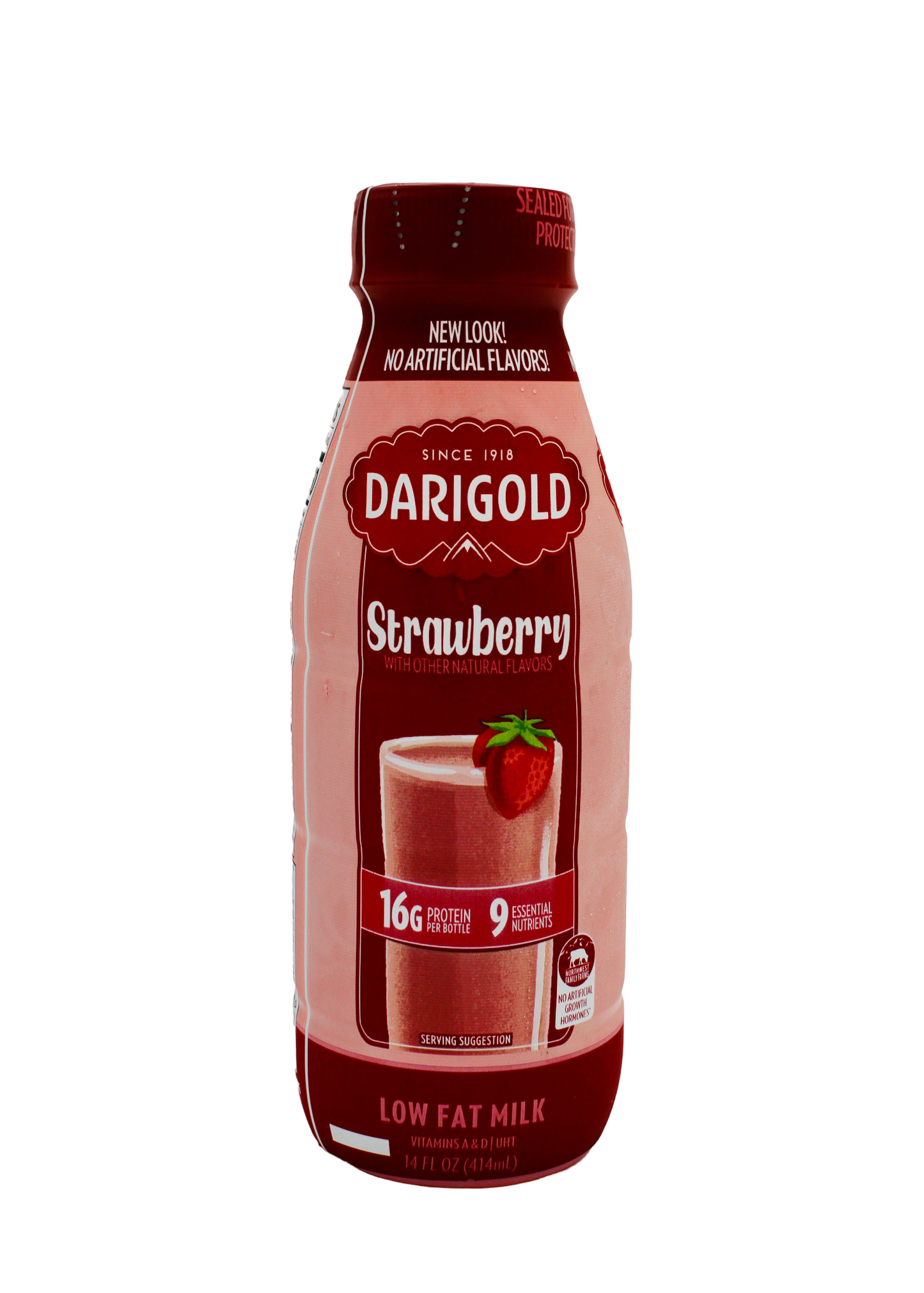 LowFat Strawberry Milk, 14 oz