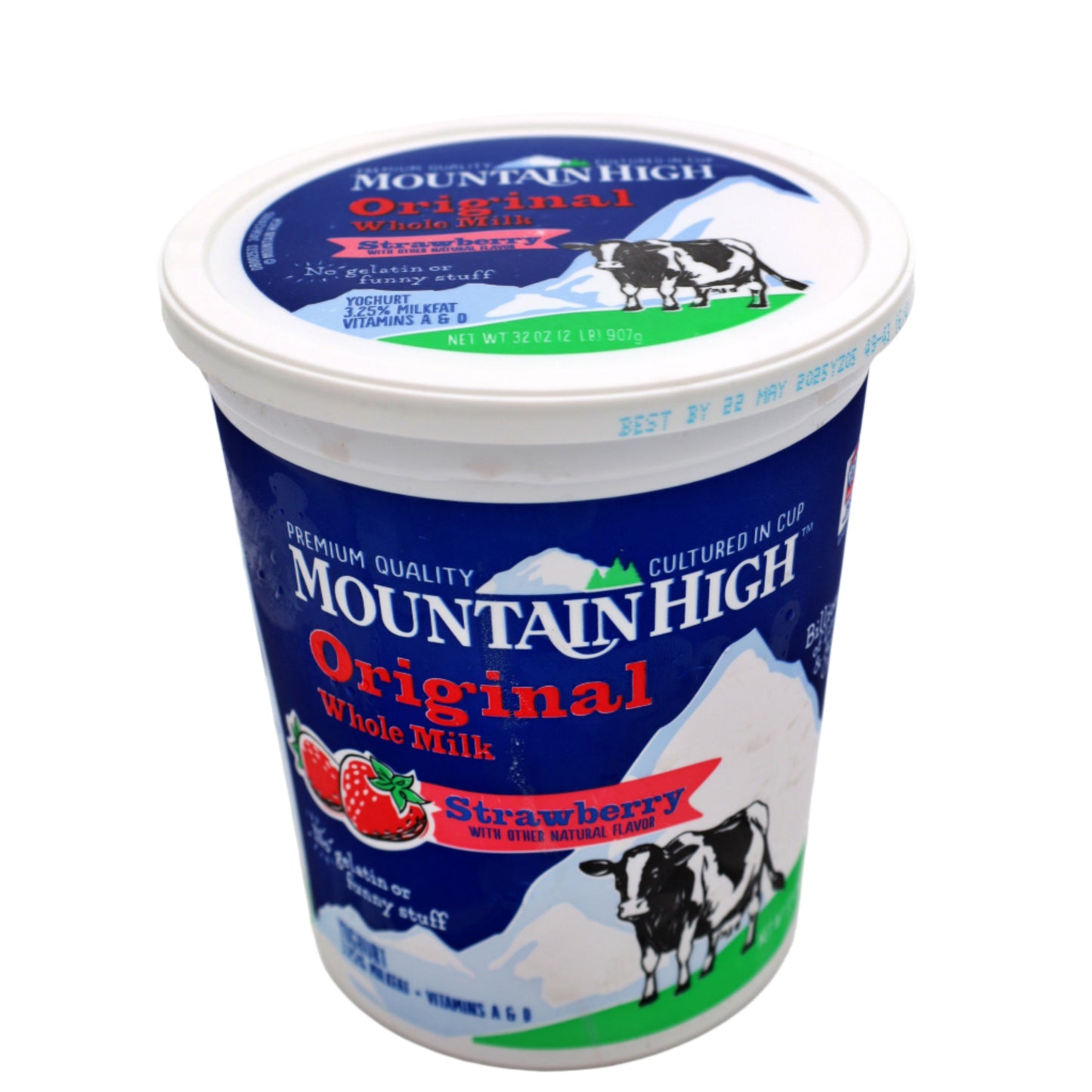 Whole Fat Strawberry Yogurt, 6/32 oz