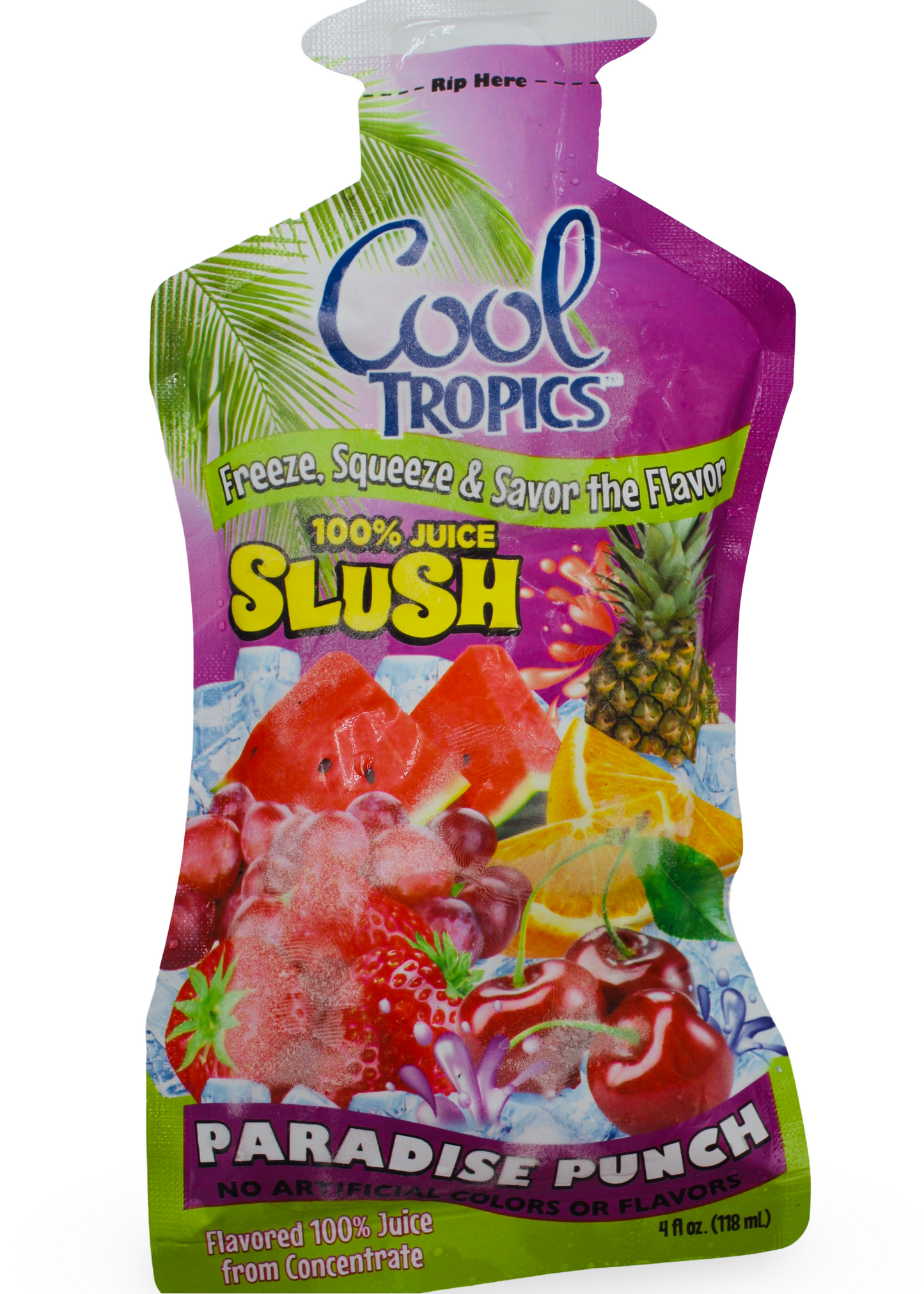 Paradise Punch 100% Juice Slush, 60/4 oz