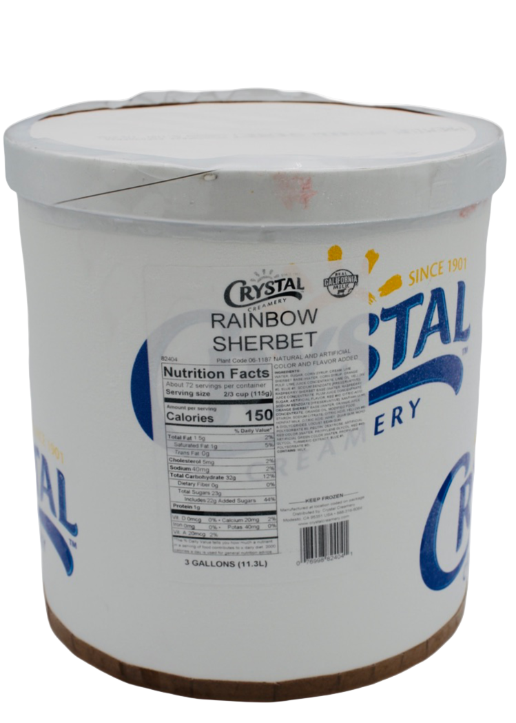 Rainbow Sherbet, 3 gal