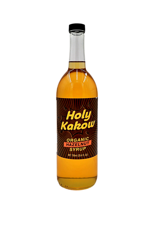Holy Kakow Organic Hazelnut Syrup, 750 mL