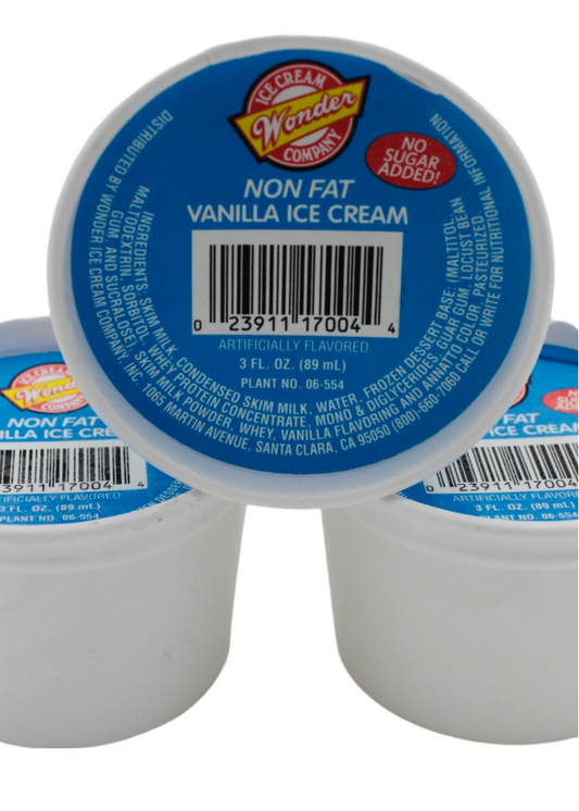 Vanilla Ice Cream Cups (Fat & Sugar Free), 24/3 oz