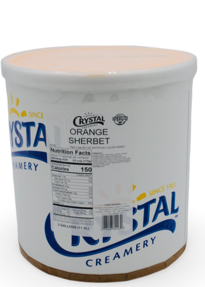 Orange Sherbet, 3 gal