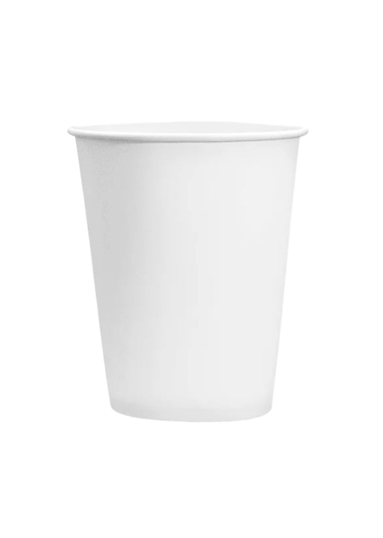 8 oz Paper Coffee Cups, White, 1000 ct
