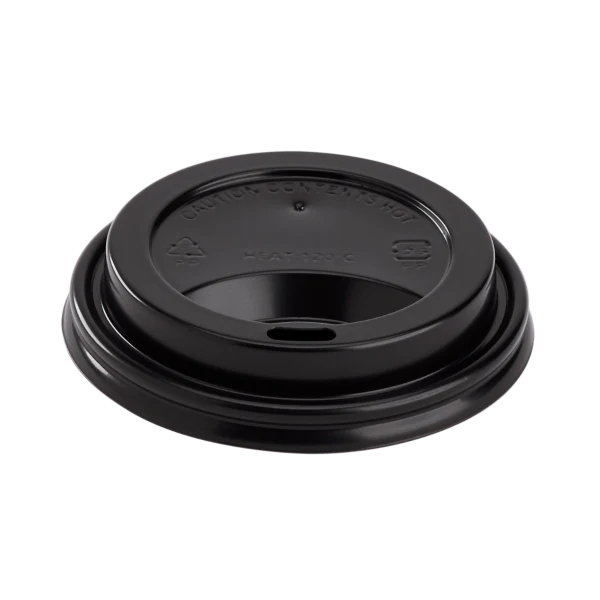 Black Sipper Dome Lid (8 oz), 1000/cs