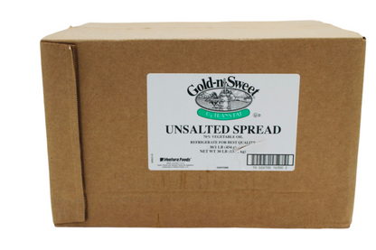 Unsalted Margarine Spread, Zero Transfat, 30/1 lb