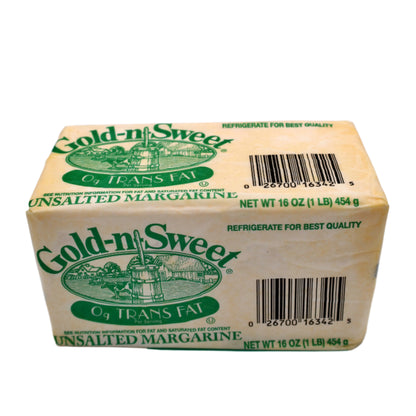 Unsalted Margarine Spread, Zero Transfat, 30/1 lb