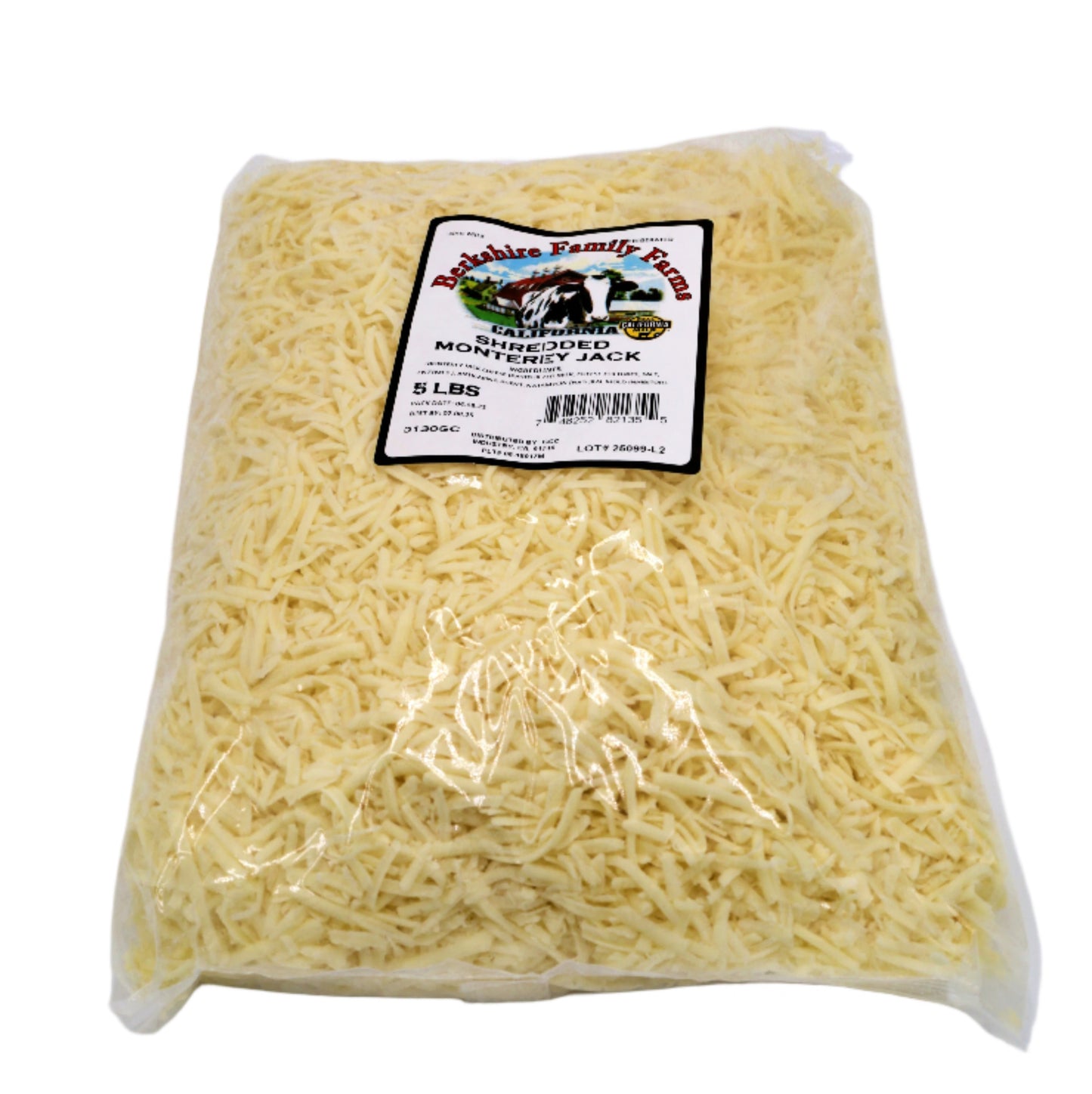Shredded Monterey Jack Cheese, 5 lb