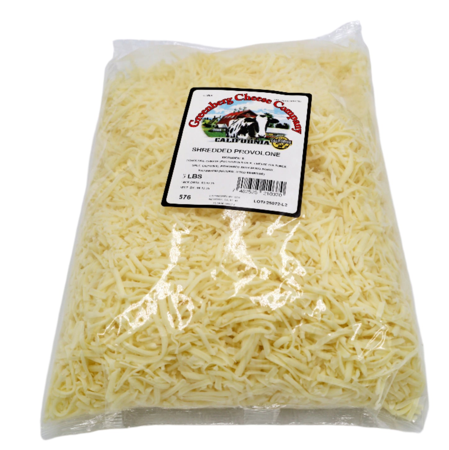 Shredded Provolone, 4/5 lb