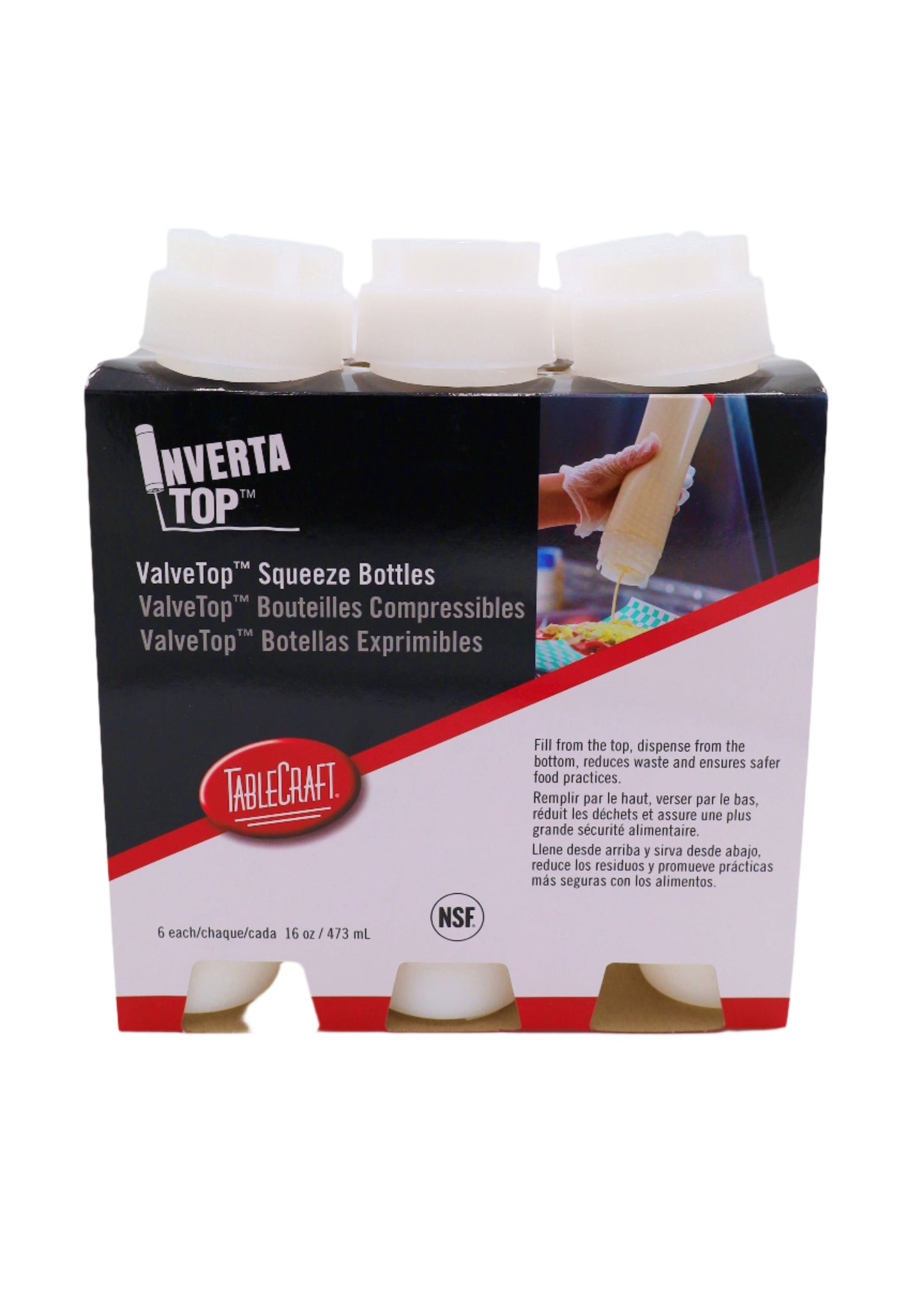 Valvetop Sauce Squeeze Bottles