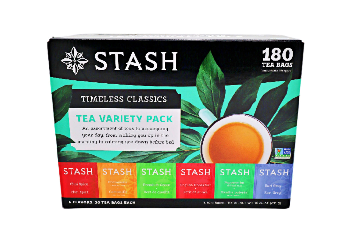 Stash Tea Variety Pack box on a white background