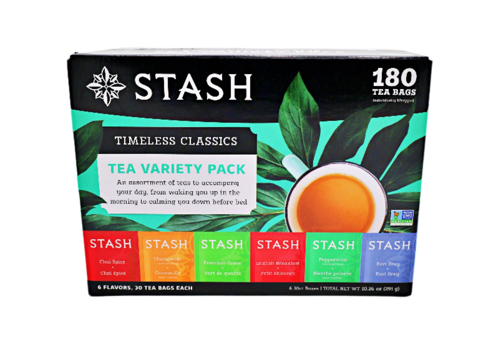 Stash Tea Variety Pack box on a white background