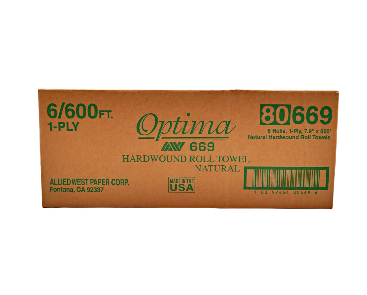 Hardwound Natural Roll Paper Towels, 6 ct.