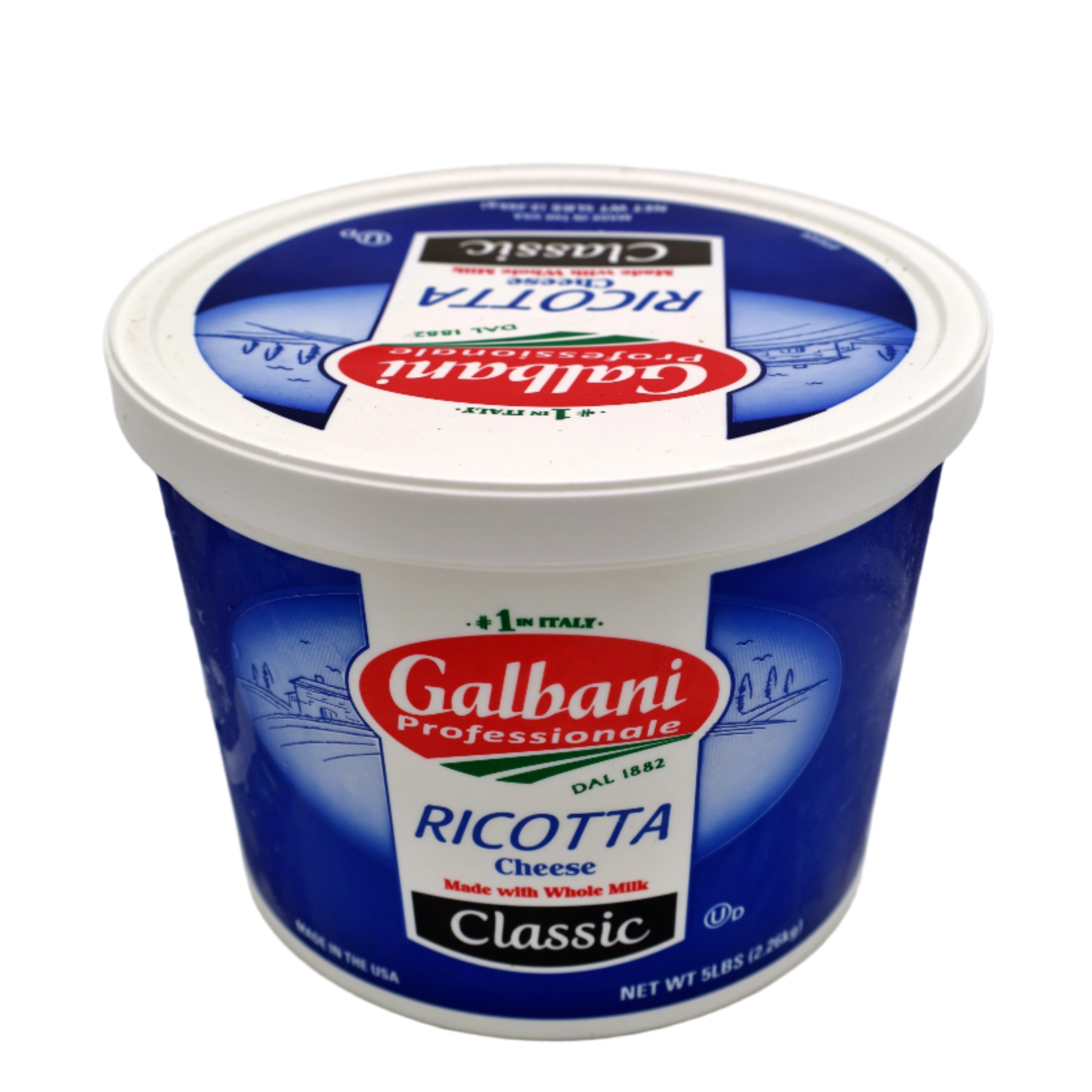 Large Ricotta Cheese Whole Ricotta Cheese, 5 lb – Hollandia Foods