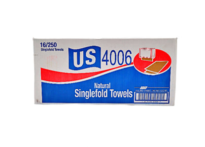 Natural Singlefold Paper Towels, 16 ct.