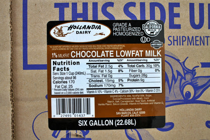Chocolate Milk, 6 gal