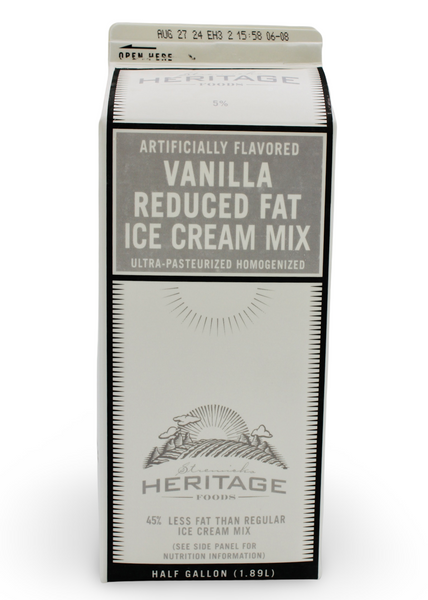 Vanilla Reduced Fat Ice Cream Mix, 6/64 oz – Hollandia Foods