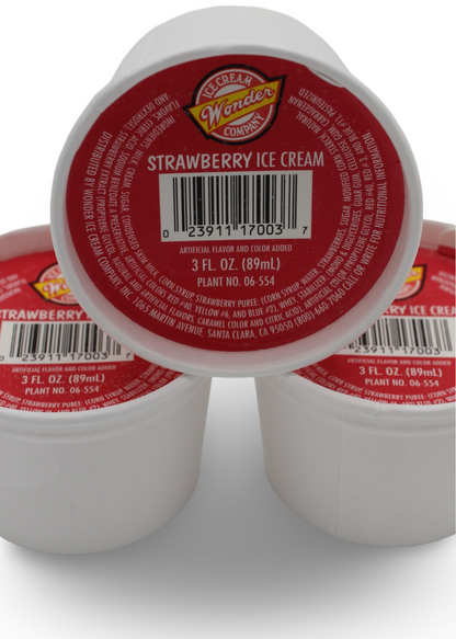 Strawberry Ice Cream Cups, 24/3 oz