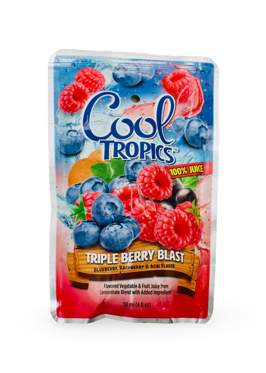Triple Berry Blast Fruit Juice Pouch, 96/4 oz