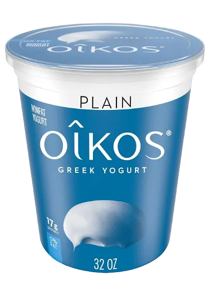 Oikos Greek Nonfat Plain QT, 6/CS